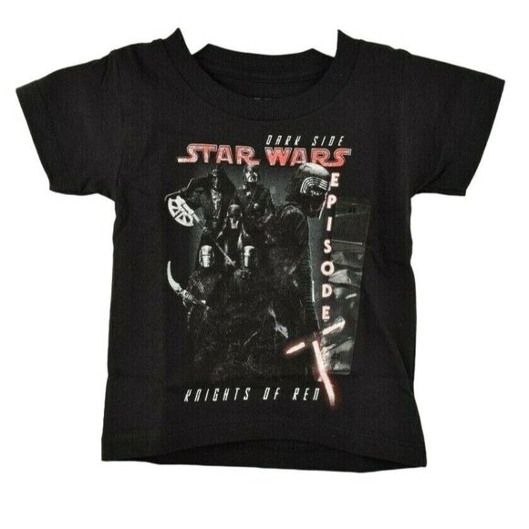 Mad Engine Kids 2T Black T-Shirt Star Wars Knights of Ren Episode IX New - Picture 1 of 4